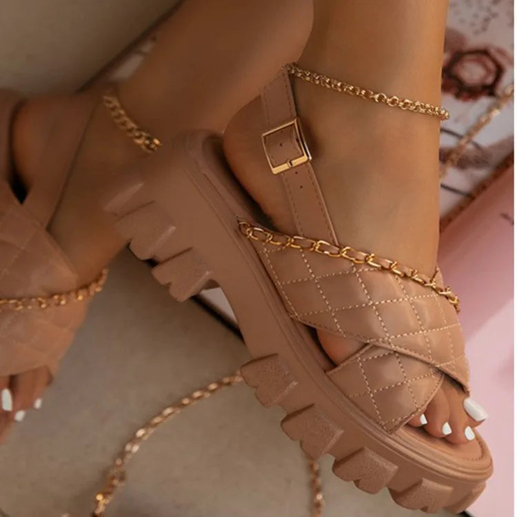 By the Beach Chunky Platform Sandals